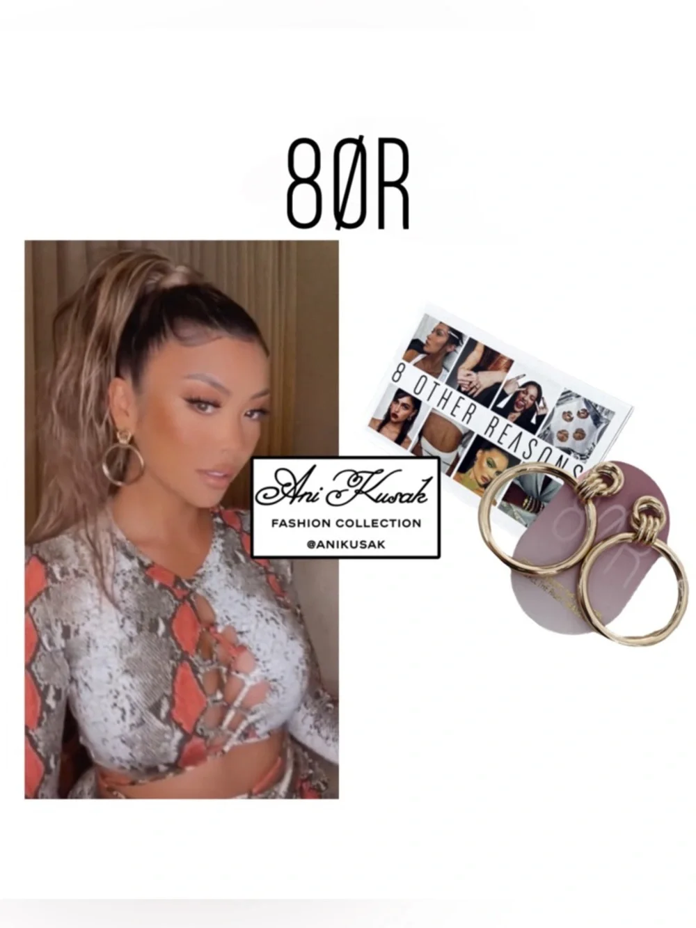 8 Other Reasons Gold Hoop Earrings - Picture 1 of 3